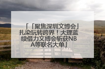 「聚焦深圳文博会」扎染玩转跨界！大理蓝续借力文博会斩获NBA等联名大单