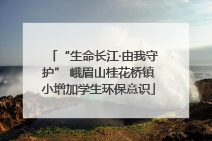 “生命长江·由我守护” 峨眉山桂花桥镇小增加学生环保意识