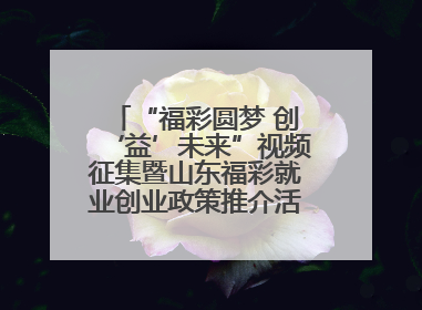 “福彩圆梦 创‘益’未来”视频征集暨山东福彩就业创业政策推介活动在东营举行