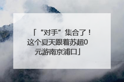 “对手”集合了！这个夏天跟着苏超0元游南京浦口
