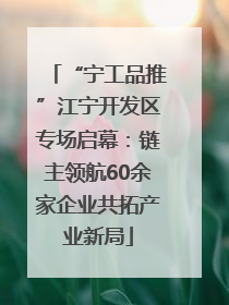 “宁工品推”江宁开发区专场启幕：链主领航60余家企业共拓产业新局