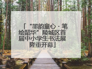 “墨韵童心・笔绘韶华”陵城区首届中小学生书法展隆重开幕