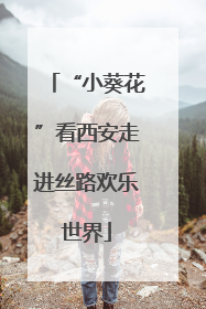 “小葵花”看西安走进丝路欢乐世界