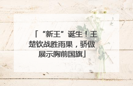 “新王”诞生！王楚钦战胜雨果，骄傲展示胸前国旗