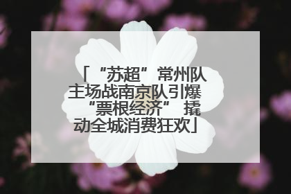 “苏超”常州队主场战南京队引爆“票根经济” 撬动全城消费狂欢