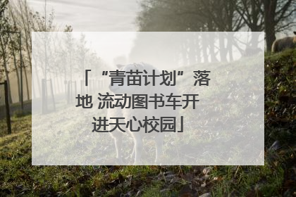 “青苗计划”落地 流动图书车开进天心校园