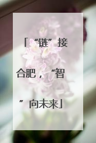 “链”接合肥，“智”向未来