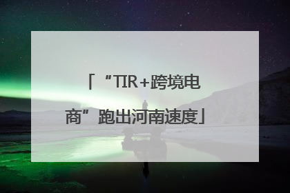 “TIR+跨境电商”跑出河南速度
