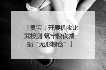 灵宝：开展机收比武检测 筑牢粮食减损“无形粮仓”