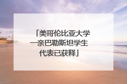 美哥伦比亚大学一亲巴勒斯坦学生代表已获释