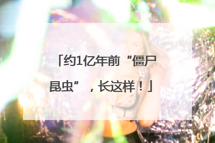 约1亿年前“僵尸昆虫”，长这样！