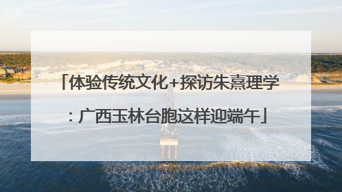 体验传统文化+探访朱熹理学：广西玉林台胞这样迎端午