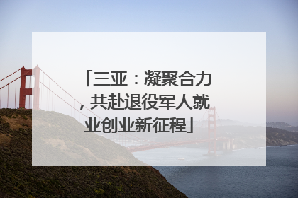 三亚：凝聚合力，共赴退役军人就业创业新征程