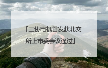 三协电机首发获北交所上市委会议通过