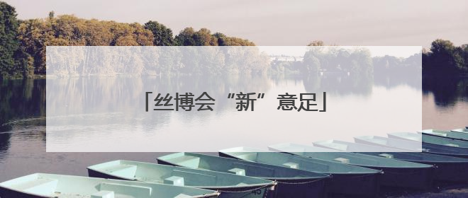 丝博会“新”意足