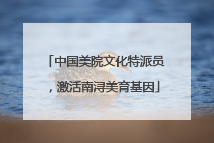 中国美院文化特派员，激活南浔美育基因
