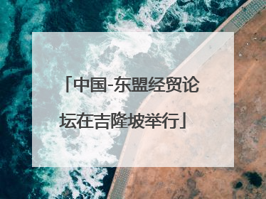 中国-东盟经贸论坛在吉隆坡举行