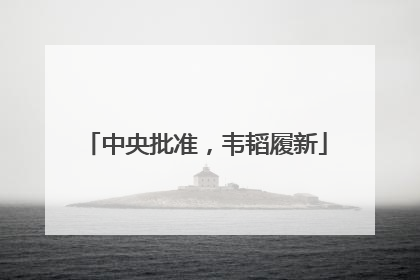 中央批准，韦韬履新