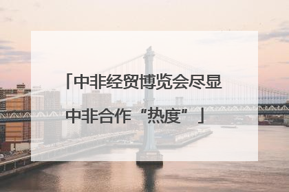 中非经贸博览会尽显中非合作“热度”