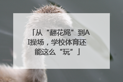 从“翻花绳”到AI操场，学校体育还能这么“玩”