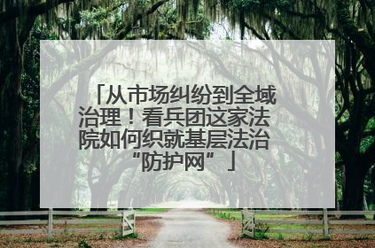 从市场纠纷到全域治理！看兵团这家法院如何织就基层法治 “防护网”