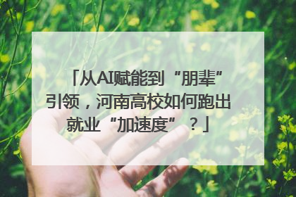 从AI赋能到“朋辈”引领，河南高校如何跑出就业“加速度”？