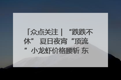 众点关注｜“跌跌不休” 夏日夜宵“顶流”小龙虾价格腰斩 东营人的快乐来了