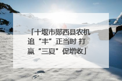 十堰市郧西县农机追“丰”正当时 打赢“三夏”促增收