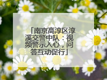 南京高淳区淳溪交警中队：视频警示入心，问答互动促行