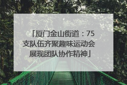 厦门金山街道：75支队伍齐聚趣味运动会 展现团队协作精神