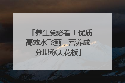 养生党必看！优质高效水飞蓟，营养成分堪称天花板