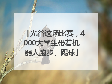 光谷这场比赛，4000大学生带着机器人跑步、踢球