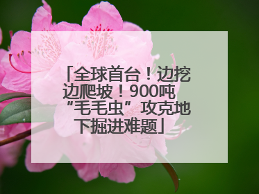 全球首台！边挖边爬坡！900吨“毛毛虫”攻克地下掘进难题