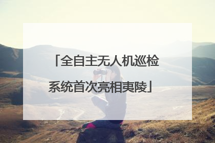 全自主无人机巡检系统首次亮相夷陵