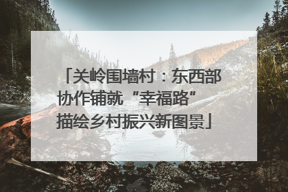 关岭围墙村：东西部协作铺就“幸福路” 描绘乡村振兴新图景