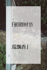 初夏时节瓜飘香