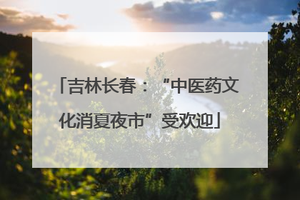 吉林长春：“中医药文化消夏夜市”受欢迎