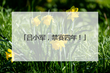 吕小军，禁赛四年！