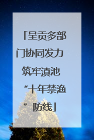 呈贡多部门协同发力 筑牢滇池“十年禁渔”防线
