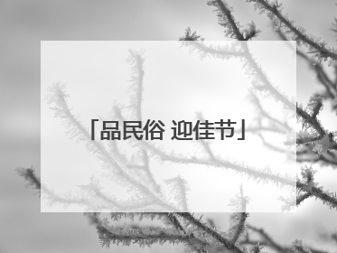 品民俗 迎佳节