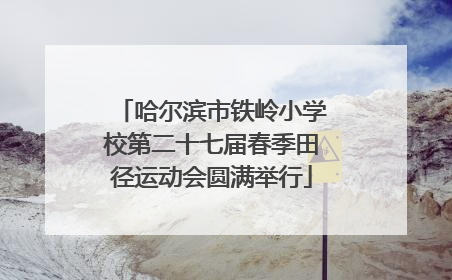 哈尔滨市铁岭小学校第二十七届春季田径运动会圆满举行