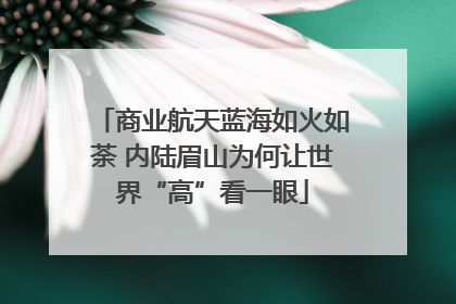 商业航天蓝海如火如荼 内陆眉山为何让世界“高”看一眼
