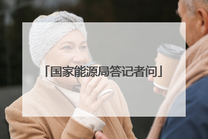 国家能源局答记者问