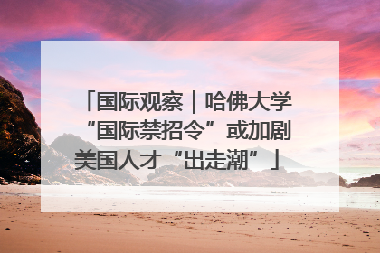 国际观察｜哈佛大学“国际禁招令”或加剧美国人才“出走潮”