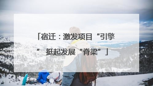 宿迁：激发项目“引擎” 挺起发展“脊梁”
