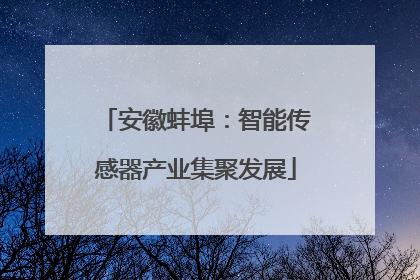 安徽蚌埠：智能传感器产业集聚发展