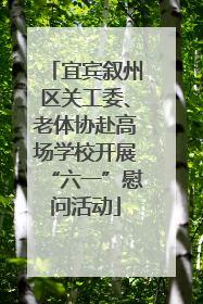 宜宾叙州区关工委、老体协赴高场学校开展“六一”慰问活动