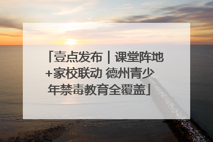 壹点发布｜课堂阵地+家校联动 德州青少年禁毒教育全覆盖