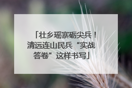 壮乡瑶寨砺尖兵！清远连山民兵“实战答卷”这样书写