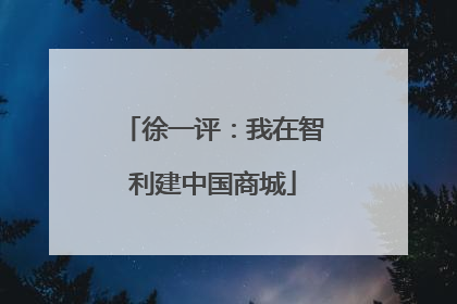 徐一评：我在智利建中国商城